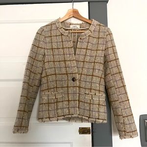 Etoile by Isabel Marant Checkered Wool Blazer